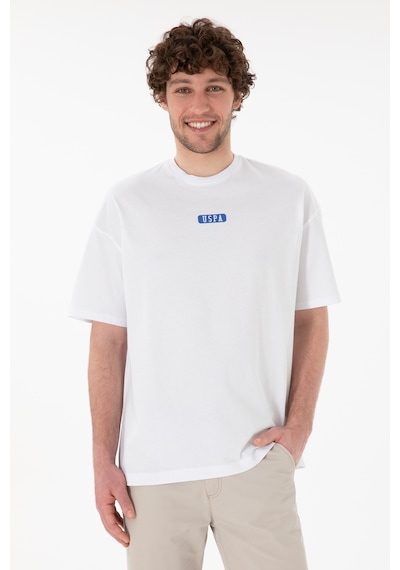 U.S. Polo Assn. Erkek Oversize Fit Bisiklet Yaka Beyaz Tişört 50305923-VR013 U.S. Polo Assn. Erkek Oversize Fit Bisiklet Yaka Beyaz Tişört 50305923-VR013