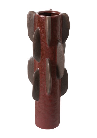 Mudo Home Burgundy Geo Vazo 17x47 Cm Diğer