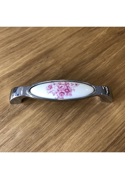 Nobel Porselen Kulp 128mm Pembe Çiçekli (2 Adet)