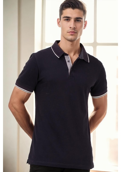 T9579 Dewberry Erkek T-shırt-lacivert Lacivert
