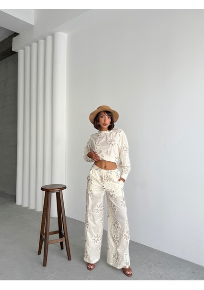 Verymoda Süzüneli Pantolon F1950 Desen 1