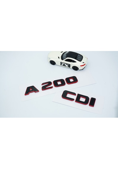 Dk Tuning A 200 Cdi Bagaj Kırmızı Siyah Abs Yazı Logo Benz İle Uy