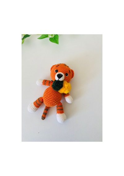 Adenya Sepeti Amigurumi Kaplan Oyuncak Turuncu