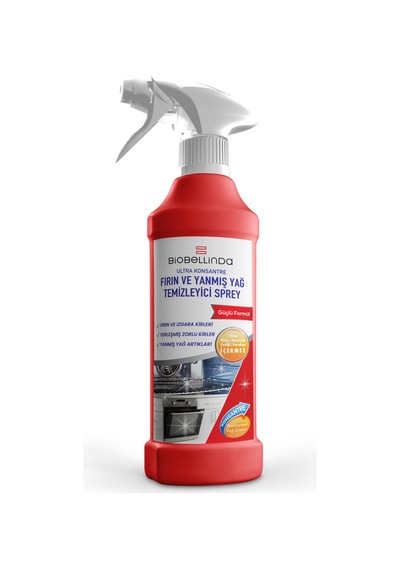 Fırın Ve Yanmış Yağ Temizleyici Tüm Zorlu Kirleri Anında Yok Eder Sprey 500 Ml 2'li Set