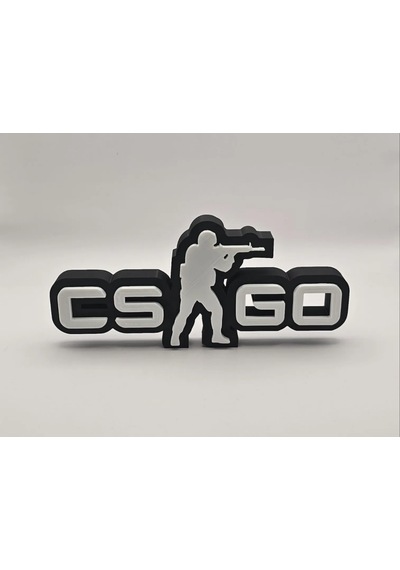 Csgo Yazılı 3d Dekoratif Obje 20cm Gamer Hediyelik Masaüstü D