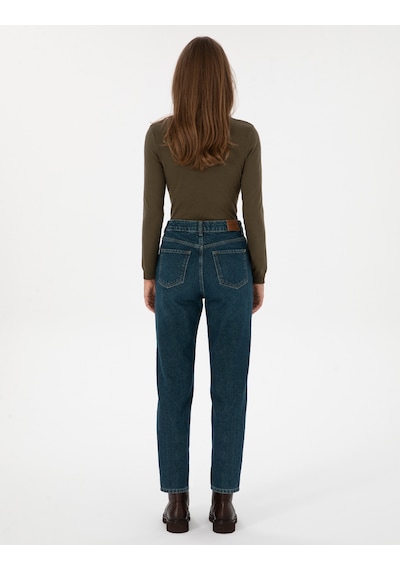 Pierre Cardin Kadın Koyu İndigo Pantolon Jean 50308396-vr089 Koyu İndigo