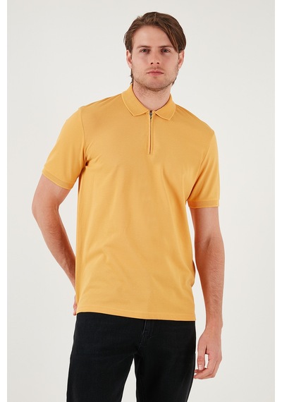 Buratti Pamuklu Regular Fit Yarım Fermuarlı Erkek Polo Yaka T Shirt 5901029 Hardal Buratti Pamuklu Regular Fit Yarım Fermuarlı Erkek Polo Yaka T Shirt 5901029 Hardal