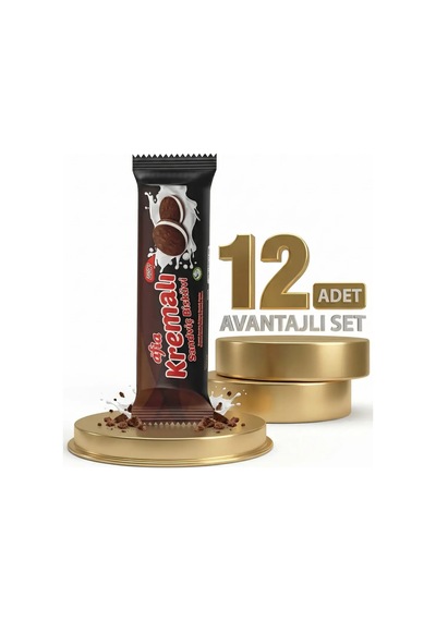 Afia Kakao Kremalı Sandviç Bisküvi 12x60 Gr