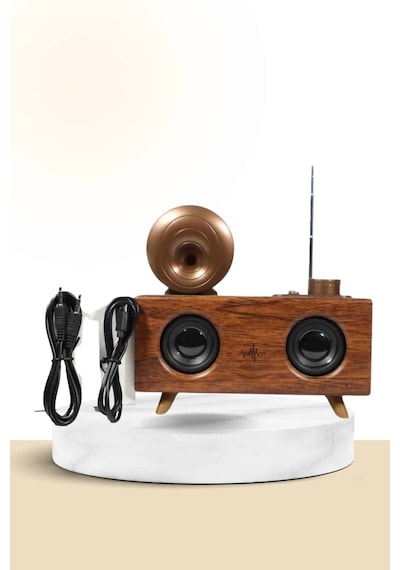 Nostaljik Radyo Bluetooth Bağlantılı Şarjlı Yüksek Ses Kaliteli