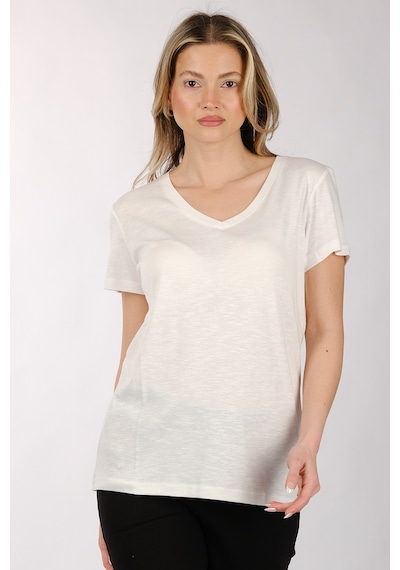 Daıdo Kadın T-shirt 19y311900982 Ekru