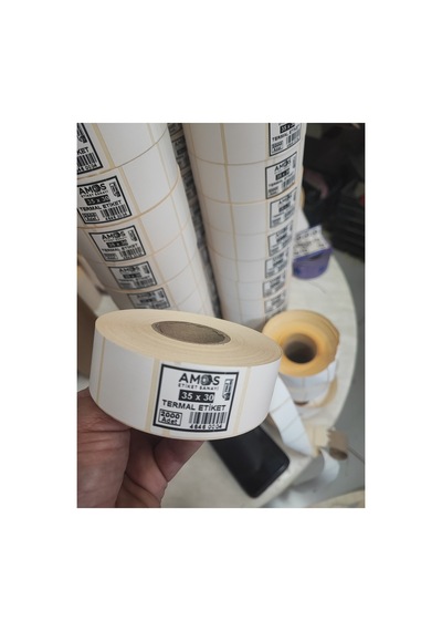 Amos Etiket 35x30 Termal Etiket 2000'li Diğer