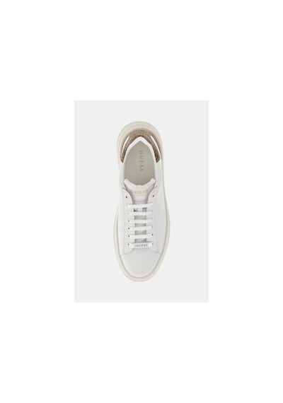 Guess Erkek 4g Logolu Elba Beyaz Sneaker Beyaz