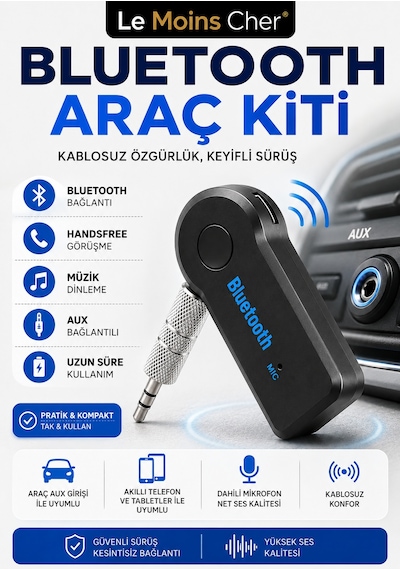 Alfa Romeo Gt Progression Kablosuz Bluetooth Araç Kiti Aux Bağlantılı Handsfree Adaptör