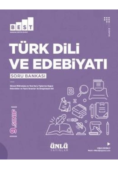 9.Sınıf Türk Dili ve Edebiyatı Soru Bankası Best - Ünlü Yayı