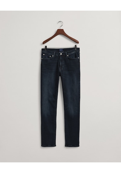 Gant Erkek Siyah Extra Slim Fit Jean Pantolon Düz 1000178 Siyah
