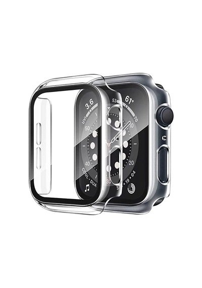 Apple Watch 49 Mm Şeffaf Ekran Koruyucu Ve Kılıf Bir Arada Tam Koruma Şeffaf Saat Kılıfı Çok Renkli