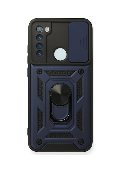 Newface - 991 - Xiaomi Redmi Note 8 Kılıf Pars Lens Yüzüklü Silikon - Aconcept - - Lacivert