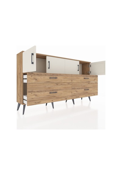 Arges Konsol 2 Raflı 4 Çekmeceli 4 Kapaklı 176x30x99 Çam-aytaşı/ç Çam-aytaşı/çam Arges Konsol 2 Raflı 4 Çekmeceli 4 Kapaklı 176x30x99 Çam-aytaşı/ç Çam-aytaşı/çam