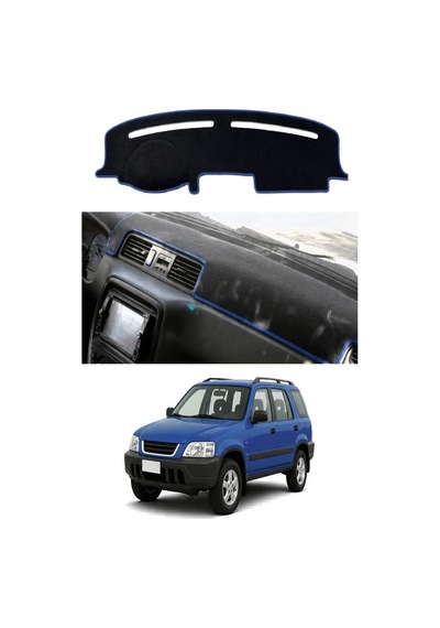 Honda - Cr-v 1997-2001 Uyumlu Torpido Koruma Kılıfı - Mavi Şeritli