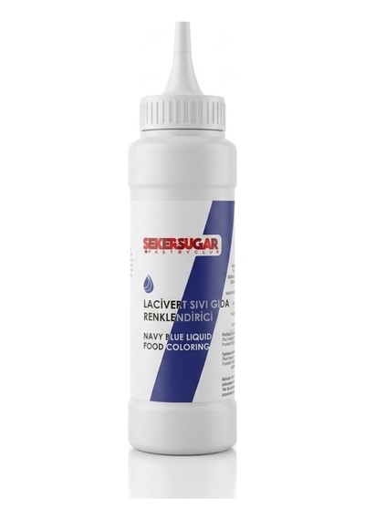 Şeker & Sugar Lacivert Sıvı Gıda Boyası Renklendirici 250 Ml