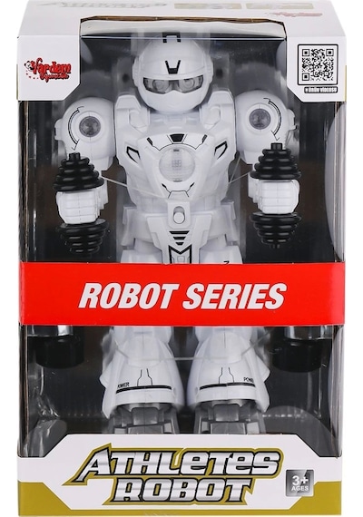 Df-6026 Işıklı Ve Müzikli Hareketli Atletik Sporcu Robot -vardem Oyuncak