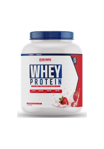 Prime Nutrition Whey Protein 495 Gram - Strawberry Cream - 15 Servis