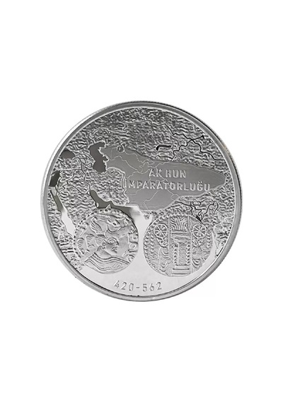 Ak Hun 1 Ons 31.10 Gram Gümüş Sikke Coin 925