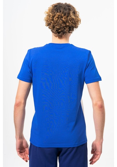 Benetton Bnt-m20480-23y Erkek T-shirt Bnt-m20480-r1165 Mavi - Beyaz
