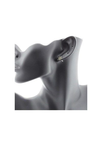 Altın Gemici Dümeni Tragus Küpe Sarı Altın