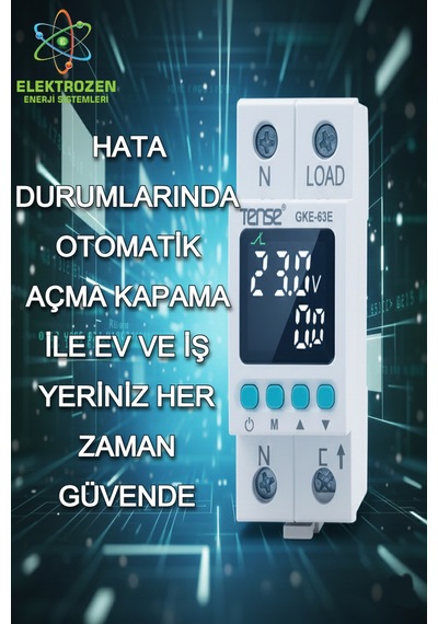 Monofaze Gerilim-akım Koruma Rölesi 63a