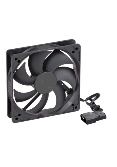 Bubalus B-12025 12cm Bilgisayar Sessiz Kasa Fanı Siyah Standart