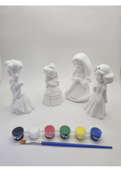 Eğitici Etkinlik Prensesler Büyük Boy 4 Adet 11 Cm