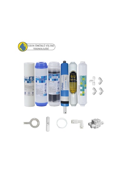 Purefer Açık Kasa Çift Karbonlu Sertifikalı 6li Pallas Mebran B12 Alkalili