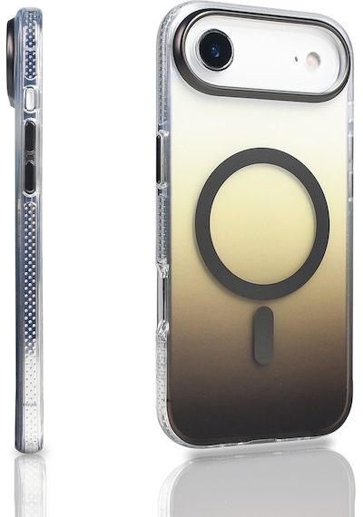 Subutu Apple Uyumlu iPhone 17 Air Kılıf M-safe Şarj Özellikli Transparan Renk Geçişli Sbt Toros Kapak - Mavi Mavi