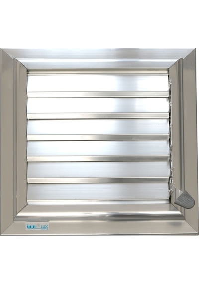 Winlüx Eloksallı Alüminyum Banyo Menfezi Parlak Gri