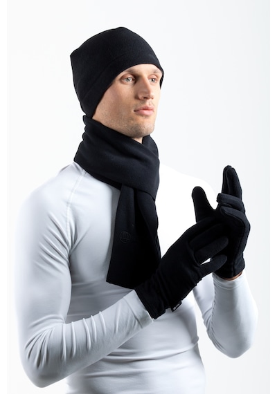 Oıl Company Rüzgar Geçirmez Dayanıklı Termal Polar Eldiven Black