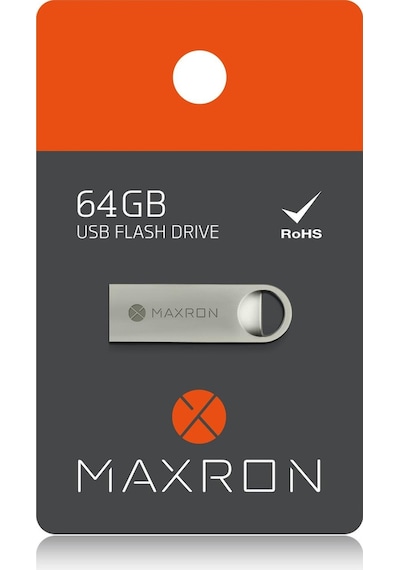 Maxron 64 GB USB 2.0 Metal Flash Bellek