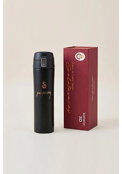 Karaca X Galatasaray Çelik Sızdırmaz Termos Kutulu 450 Ml Gümüş