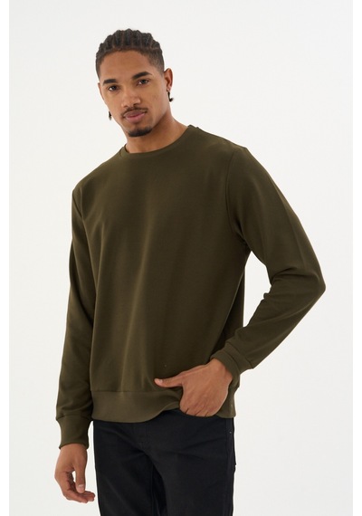 Superlife Süperlife Erkek Gri Bisiklet Yaka Ribanalı Regular Fit Sweatshirt Spr26swk930 Haki Superlife Süperlife Erkek Gri Bisiklet Yaka Ribanalı Regular Fit Sweatshirt Spr26swk930 Haki