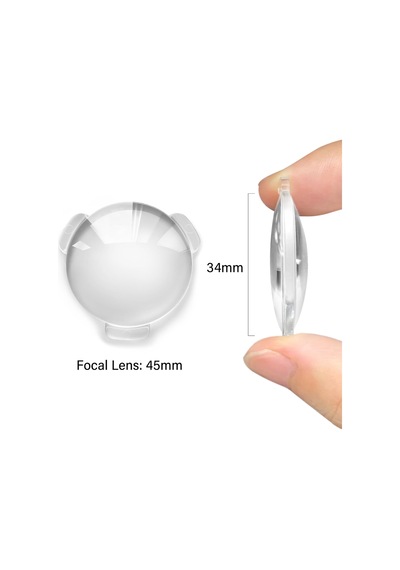 Bikonveks Lens Seti, Cam Lens Bi-konveks 34 Mm Çap 45 Mm Konsantrasyon Uzaklığı Lens Kendin Yap Google Karton Vr İç Diğer