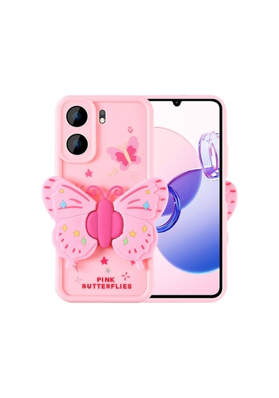 Xiaomi Poco C65 Kılıf Kamera Korumalı Figür Tasarımlı Kapak Kapya