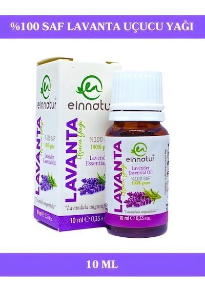 Einnatur Lavanta Uçucu Yağı %100 Saf Lavandula Angustifolia Essential Oil Linalol Ve Linalil Asetat 10 ML
