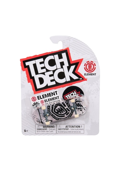Tech Deck Element Siyah Beyaz Logo Grafik Parmak Kaykay