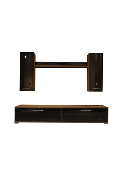Decoraktiv Eko 5d Slm Std Tv Ünitesi Tv Sehpası Ceviz - Siyah