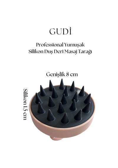 Professional Yumuşak Silikon Duş Deri Masaj Tarağı Krem Karışık