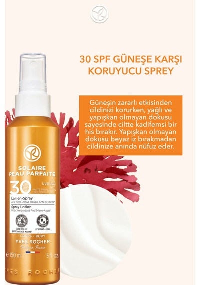 Yves Rocher Vücut Güneş Spreyi - Spf 30 / Solaire Peau Parfaite-150 Ml-32276