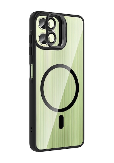 Galaxy Uyumlu A07 Kılıf Standlı Ve Kamera Lens li Mkst Etro Kapak - Derin Mor Derin Mor