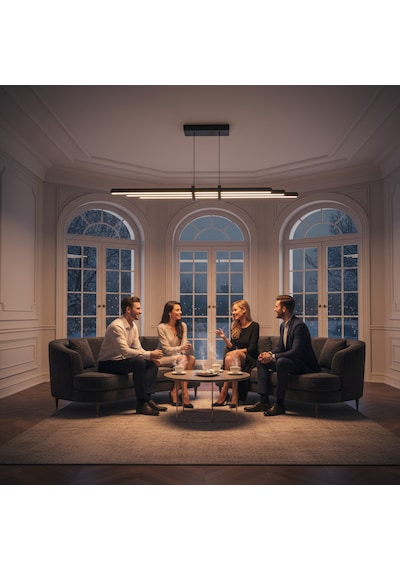 Cosmo Gold Lineer Led Sarkıt Avize Kumandalı Dim Edilebilir Aşağı Işık Diğer