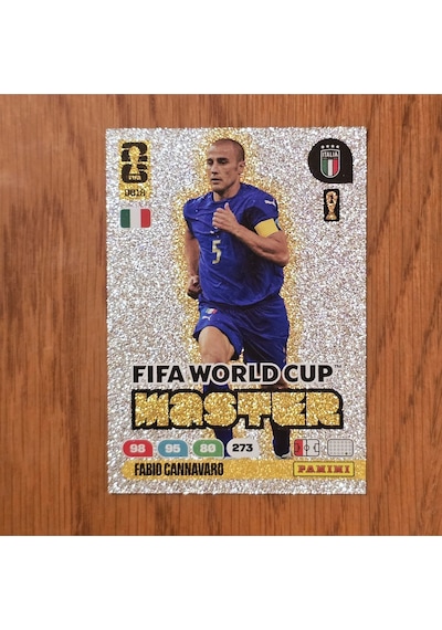 Fwc 2043 Fabio Cannavaro İtalya World Cup Master Oyun Kartı