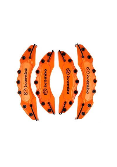 Mini Turuncu Brembo 4'lü Kaliper Seti Kabartmalı